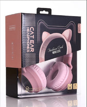 Load image into Gallery viewer, Cat Ear Bluetooth 5.0 Headphones