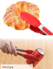 Load image into Gallery viewer, Stainless steel Silicone BBQ Tong