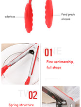 Load image into Gallery viewer, Stainless steel Silicone BBQ Tong