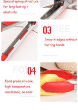 Load image into Gallery viewer, Stainless steel Silicone BBQ Tong