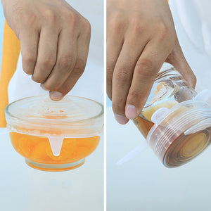 6pcs Silicone Stretch Food Lids