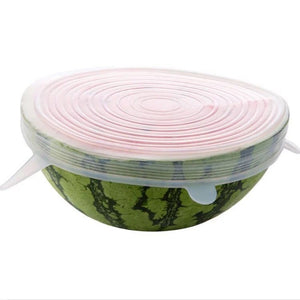 6pcs Silicone Stretch Food Lids