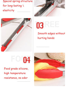 Stainless steel Silicone BBQ Tong